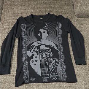 Obey Black Long Sleeve Artistic Graphic